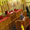 János Károly spanyol király beszédet mond a Parlamentben